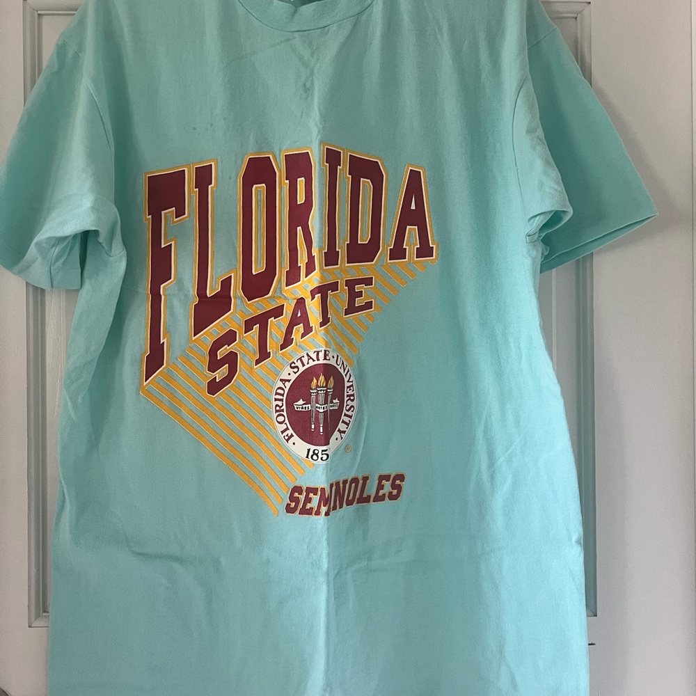 Hanes Aqua Florida State University Men's Tee Vintage 90’s